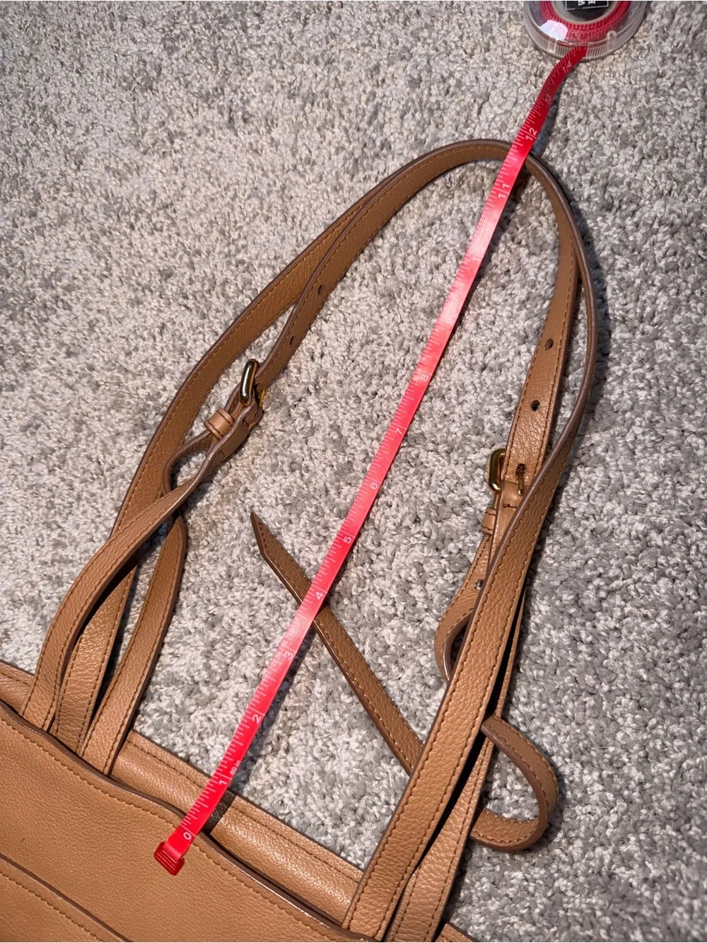 Vitello Daino Leather Vitello Daino Front Pocket Tote